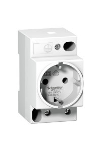 Щитовая розетка IPC DIN 2П+T 16A 250B 