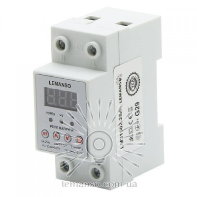 Реле напруги LM31502-25А "ЩИТ" гарантія 2роки LEMANSO Реле напруги LM31502-25А "ЩИТ" гарантія 2роки LEMANSO