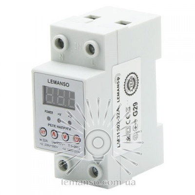 Реле напруги LM31502-32А "ЩИТ" гарантія 2роки LEMANSO Реле напруги LM31502-32А "ЩИТ" гарантія 2роки LEMANSO