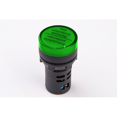 Лампа AD22DS d22mm 230В AC зелений