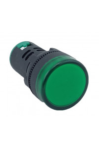 Лампа AD22DS d22mm 230В AC зелений Лампа AD22DS d22mm 230В AC зелений