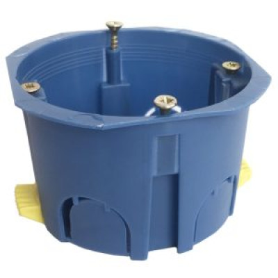 Коробка установочна d65/68-45 гіпс, пл. лапки Коробка установочна d65/68-45 гіпс, пл. лапки