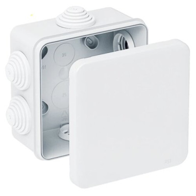 Коробка розподільча пуста 90х90х40 біла IP55 (аналог Schneider) (90) Коробка розподільча пуста 90х90х40 біла IP55 (аналог Schneider) (90)