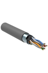 ITK Кабель зв'язку звита пара F/UTP, кат.5E 4x2х24(0,51мм)AWG solid, LSZH 305м, білий внутрішній ITK Кабель зв'язку звита пара F/UTP, кат.5E 4x2х24(0,51мм)AWG solid, LSZH 305м, білий внутрішній