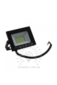 Прожектор 20W 1200LМ 6500К IP65 чорний "Нептун" LMP103-20 LEMANSO Прожектор 20W 1200LМ 6500К IP65 чорний "Нептун" LMP103-20 LEMANSO
