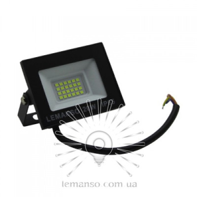 Прожектор  20W 1200LМ 6500К IP65 чорний "Нептун" LMP103-20  LEMANSO    