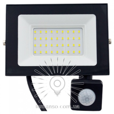 Прожектор 20W 6500К 2000LM IP54 датчик чорний LMPS105-20 Прожектор 20W 6500К 2000LM IP54 датчик чорний LMPS105-20