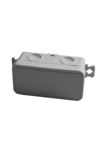 Коробка монтажна для відкритого встановлення без отворів 78х36х34 мм IP54 сіра UEC Коробка монтажна для відкритого встановлення без отворів 78х36х34 мм IP54 сіра UEC