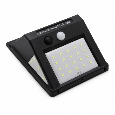 Підсвітка для стіни LED 5W 240LM IP44 6500K з дат/руху та солн. батар. / LM33015 с акку