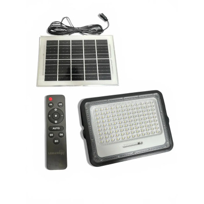 Прожектор 300W 6500K LED+сон. панель+пульт+акум / LMB33023 Прожектор 300W 6500K LED+сон. панель+пульт+акум / LMB33023